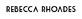Rebecca Rhoades logo